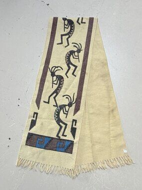 Kokopelli Flute Dancer Table Runner Wall Hanging Southwest Boho Decor Party